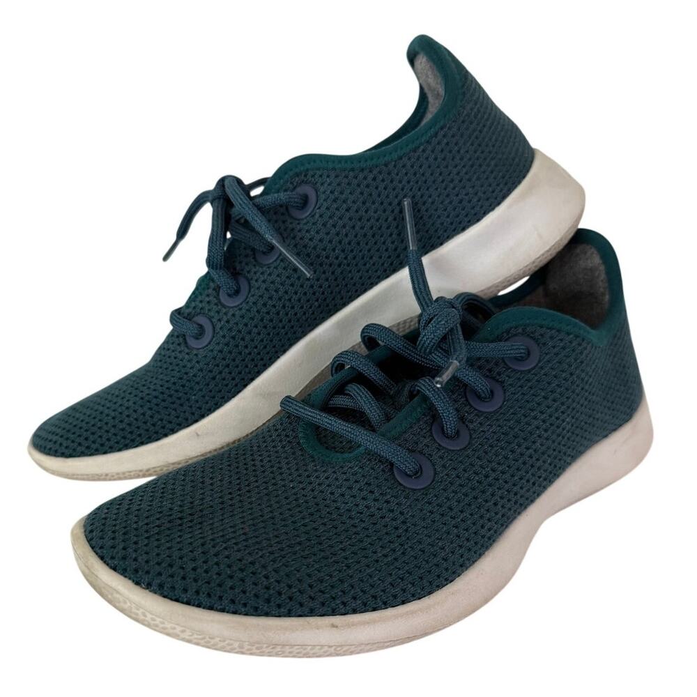 Allbirds Teal Tree Runners Women 9 Lace Up Athleisure Comfy Workout Lightweight